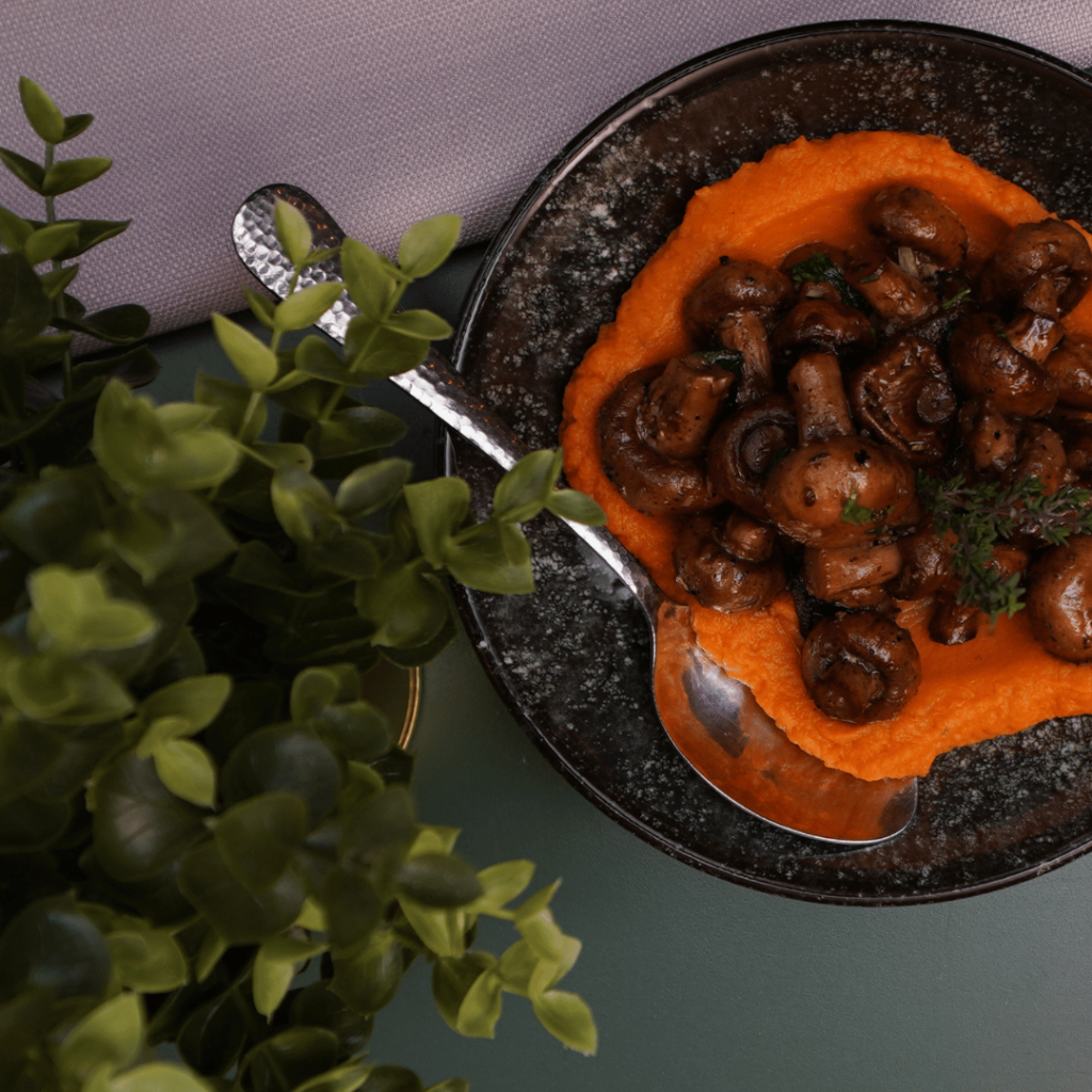 סלט בטטה פטריות הפטיו של ארטורוס